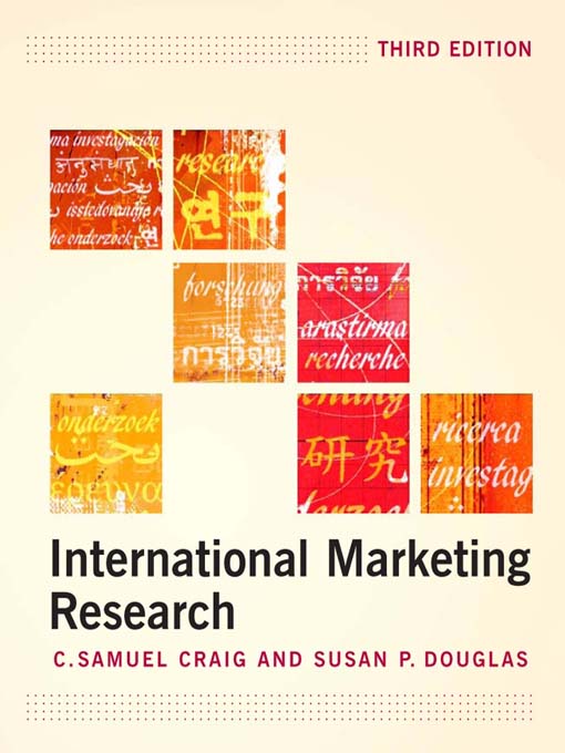 Title details for International Marketing Research by C. Samuel Craig - Available